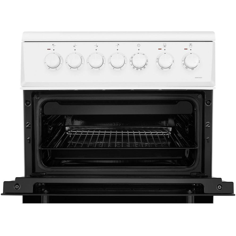 Beko EDVC503W 50cm Electric Double Oven with Ceramic Hob - White