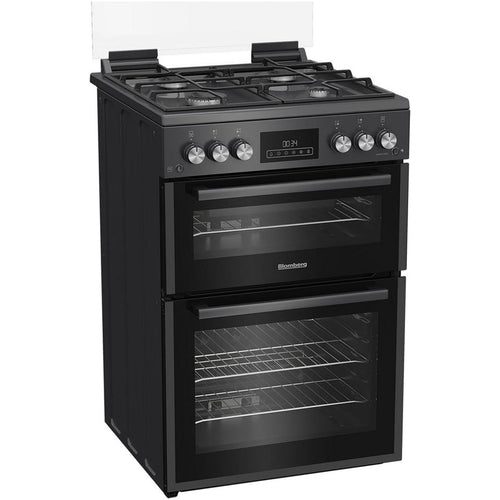 Blomberg GGRN655N 60cm Freestanding Double Oven Gas Cooker Anthracite