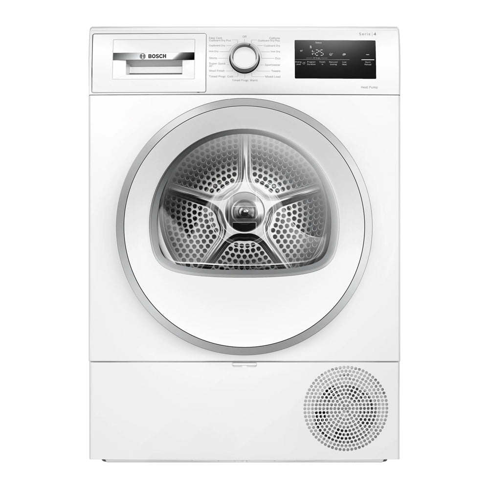 Bosch Series 4 WTH85226GB 8kg Freestanding Heat Pump Tumble Dryer White - A++ Rated